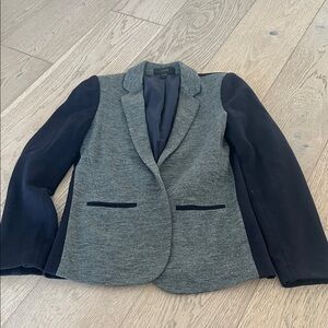 J. Crew Two-Tone Gray and Blue Blazer